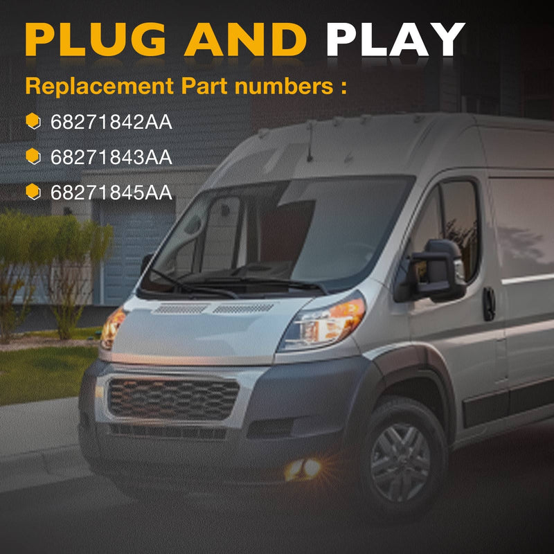Upper Middle Lower Right Sliding Door Roller Kit for Ram ProMaster 2014 2025