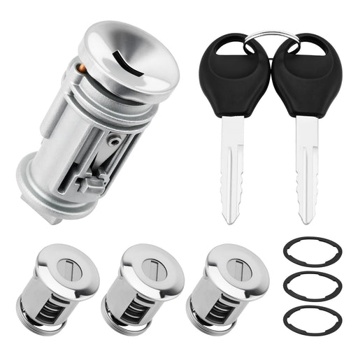 DURAFORCE 703719 Tailgate Door Lock Ignition Cylinders Switch for 98 01 Jeep Wrangler TJ