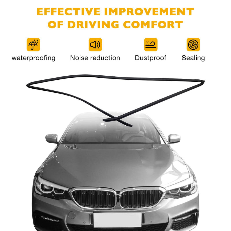 51317027916 Rear Windshield Upper Moulding Trim Seal For 2004-10 BMW 5 Series