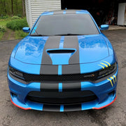 DURAFORCE 10 Inch Vinyl Rally Stripes Racing Stripe Kit Hood Trunk Roof for Dodge Charger