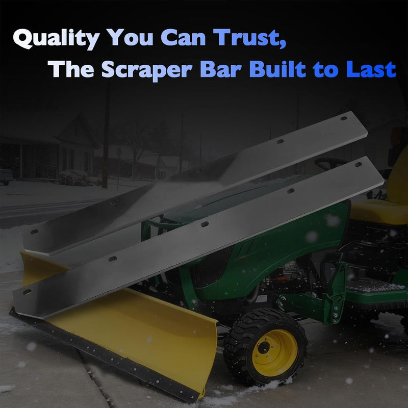 M75679 1/2 Poly Cutting Edge Scraper Bar for John Deere 54 Snow Plow 2 Pack