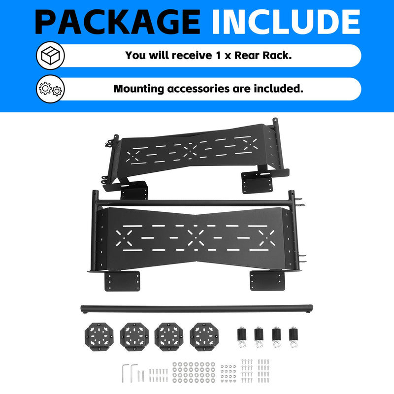 Rear Cargo Rack Bed Rack For Polaris Ranger XP 570 900 1000 Crew 15 25 Steel