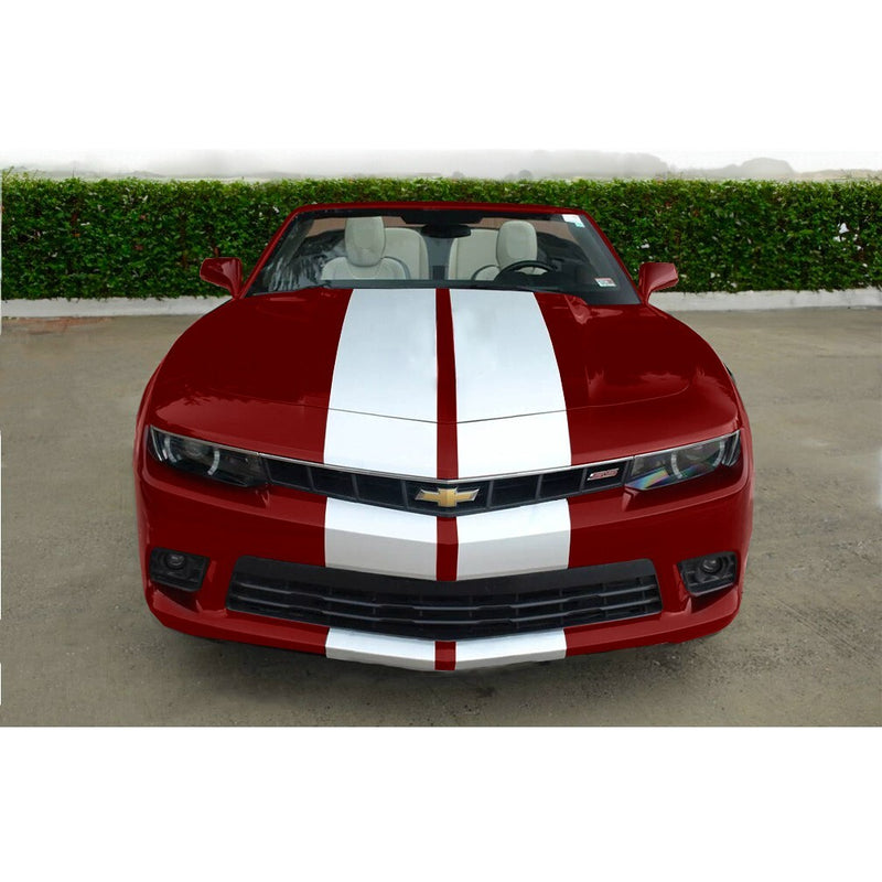 DURAFORCE 11 Inch Vinyl Rally Stripes Racing Stripe Kit for Chevy Camaro Hood Trunk Roof