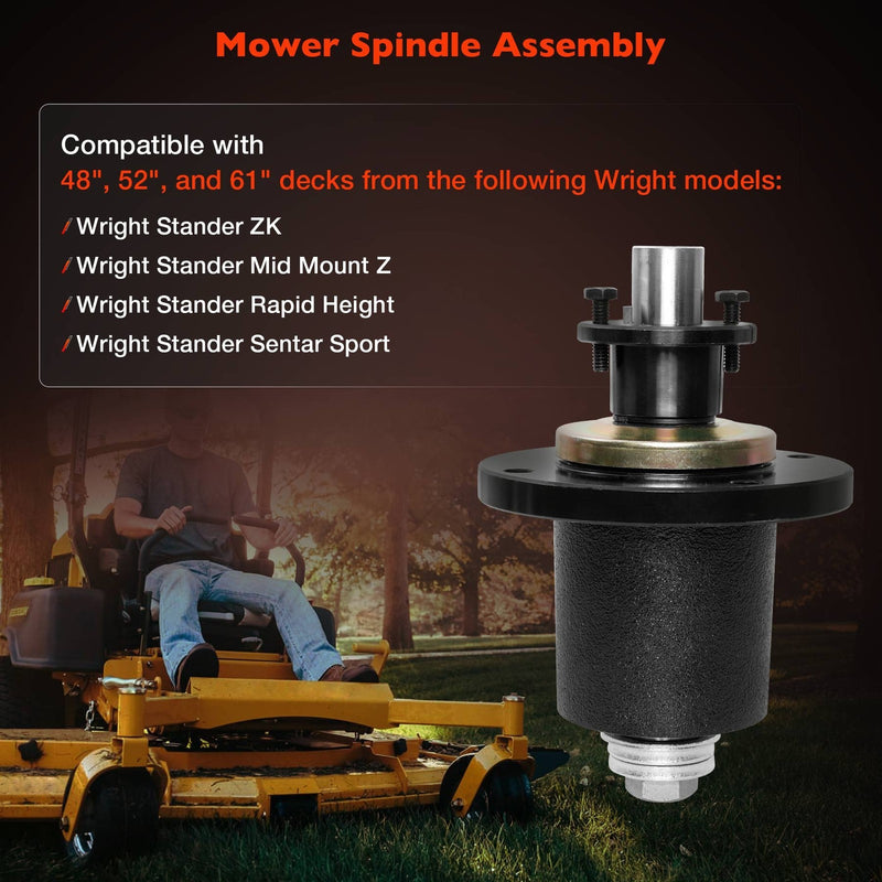 71460115 Spindle Assembly for Wright Sentar Sport Rapid Height 48 52 61 Decks