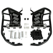 DURAFORCE For Kawasaki KFX700 KFX 700 Nerf Bars Pro Peg Heel Guards W/ Nets Side Step Bars