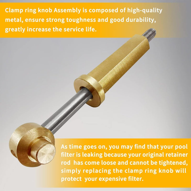 R0357500 Clamp Ring Knob Assembly Threaded Rod For Zodiac CV CL Jandy Filter