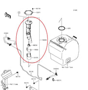 DURAFORCE 49040-0716 49040-0733 Fuel Pump Assembly for Kawasaki Mule Teryx 2014-2020