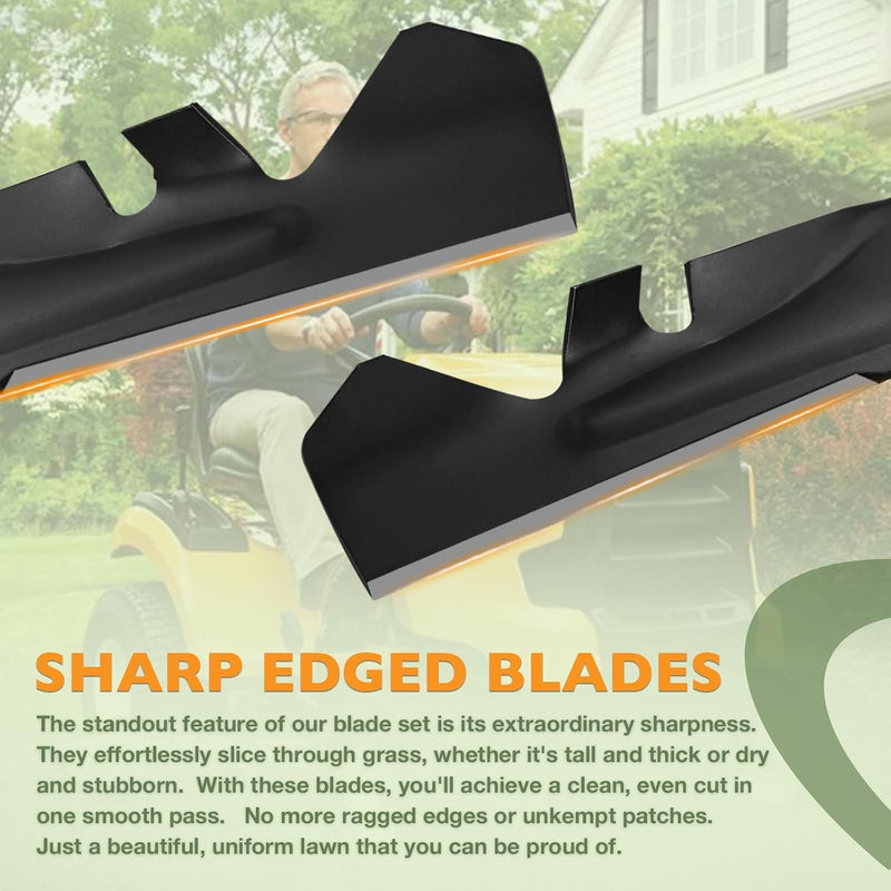 490 110 C202 21 Mower Mulching Blade Set for Cub Cadett XT1 XT2 LT42 2x