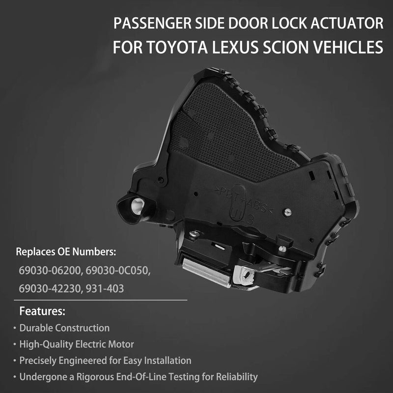 Door Lock Actuator Front Right For Toyota Camry Tundra Lexus GX460 2007 2019