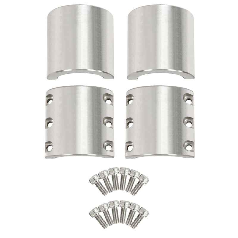 2Pcs Universal 2 Inch OD Tube Clamps Roll Cage Mount Long
