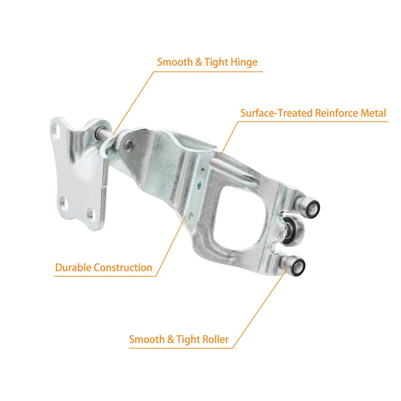 Left Driver Side Sliding Door Hinge And Roller For 2004 To 2010 Toyota Sienna