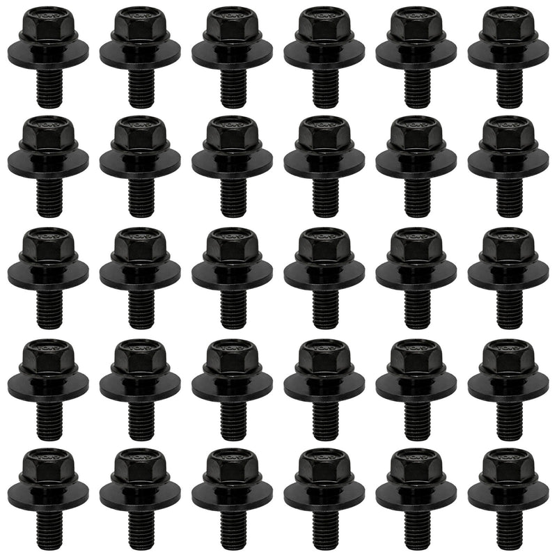 9GG600616T M6 1.0 x 15mm Fender Liner Headlamp Assembly Screws Bolt for Mazda