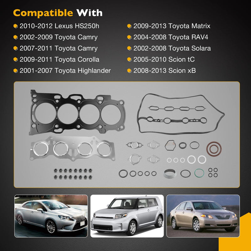 HS26232PT 2.4L Engine Head Gasket for Toyota Corolla Lexus Scion tC 2001 2013