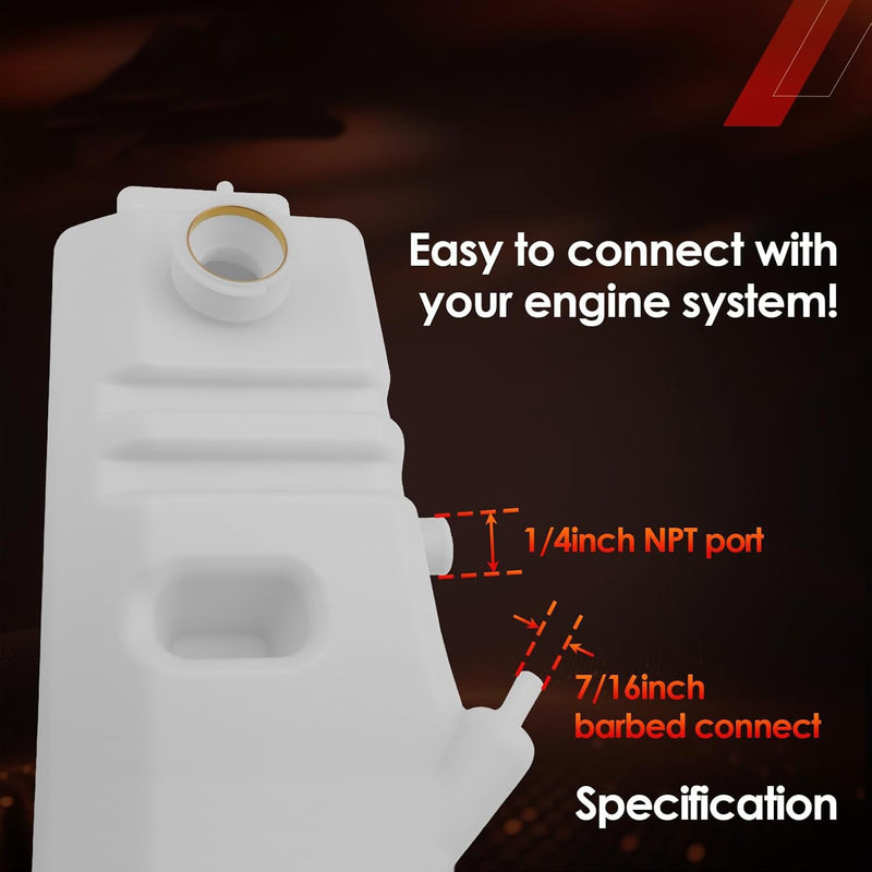 F6HZ8A080B Radiator Coolant Reservoir For Ford F600 F700 F800 B600 80 To 99
