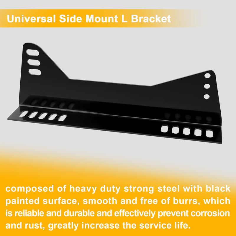 Universal Racing Side Mount Brackets for Recaro Bride OMP Bucket Seat 2x