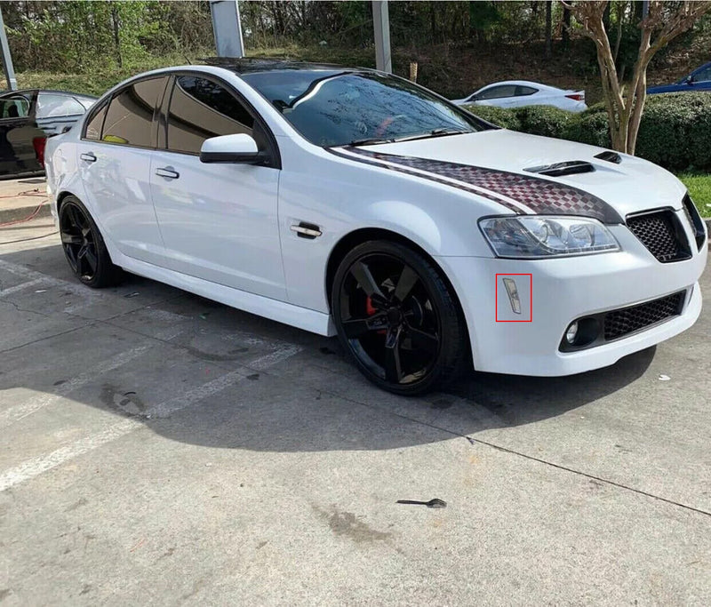 Clear Front Fender Side Markers Lights Housing for Pontiac G8 GT GXP 2008 2009