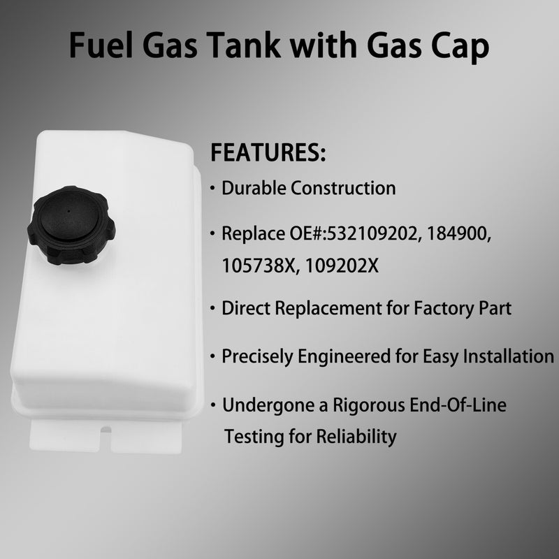 532184900 Fuel Gas Tank for Husqvarna Poulan Roper Weed Eater Craftsman LT1000