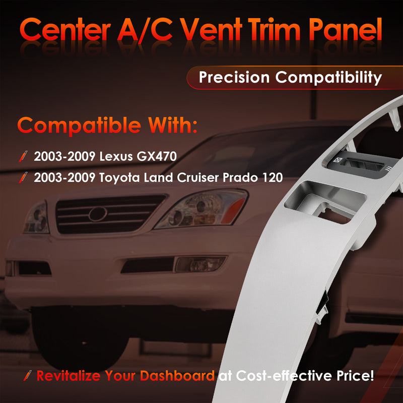Air Vent Finish Panel Garnish for Toyota Land Cruiser Prado 120 2003 2009
