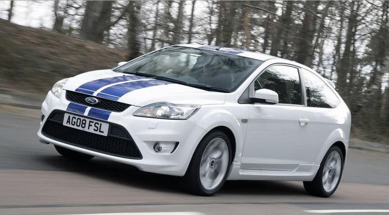 Dual 7 Inch Vinyl Rally Stripes Racing Stripe Install Kit for Ford Focus