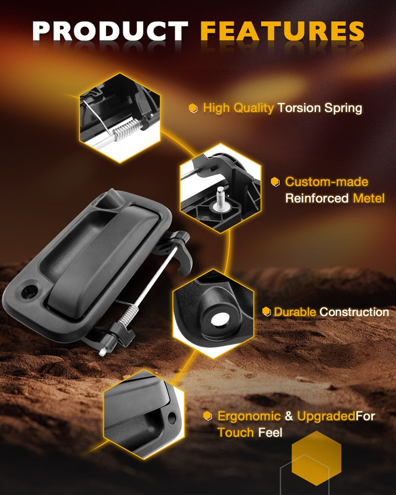 Metal Tailgate Latch Handle Camera Hole for Ford F150 F250 F350 Lincoln 04 16