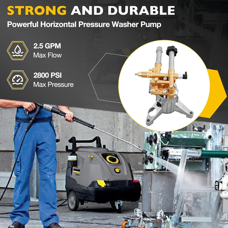 7/8 Shaft 2800 PSI 2.5 GPM Pressure Washer Pumps For AR 202605GS RMW25G28 EZ
