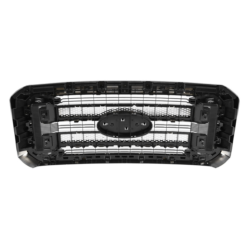 DURAFORCE Chrome Front Bumper Grille For Ford F250 F350 F450 F550 2011-2016 Platinum Style
