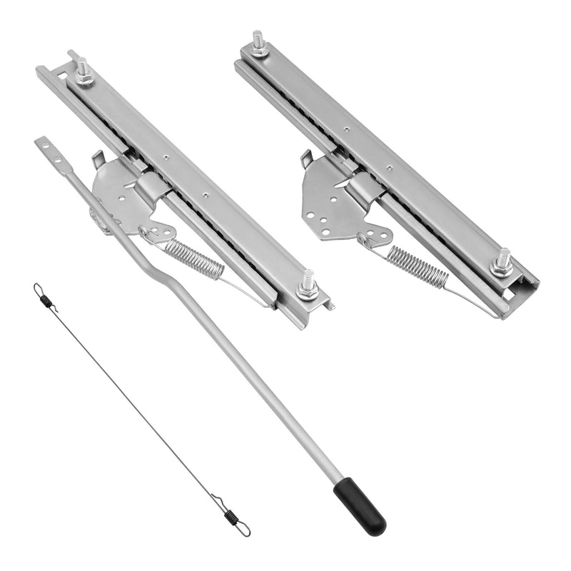 Universal Adjustable Seat Slider Dual Locking Rails Brackets Kit For Bucket Seat