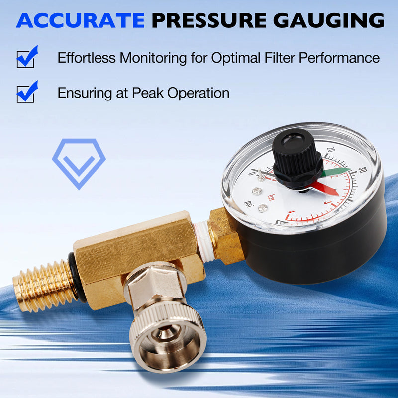 R0357200 Filter Pressure Gauge Air Relief Valve Assy For Jandy Pool CV CL DEV