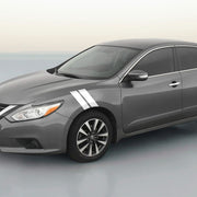 DURAFORCE 3 Inch Dual Fender Stripe Hash Mark Decal Graphic Kit For Nissan Altima