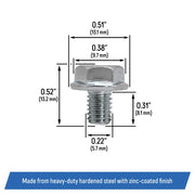 DURAFORCE 90008ZE2003 Recoil Starter Flange Bolts 6x10 for Select Honda GX Engines 12 Piece