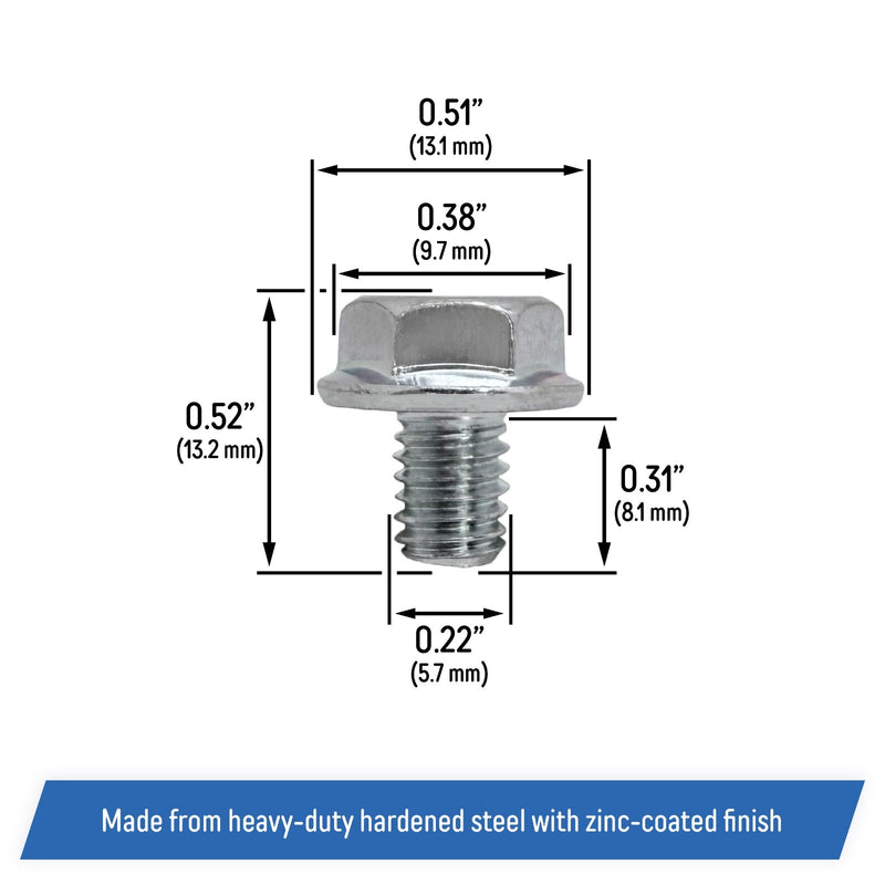 DURAFORCE 90008ZE2003 Recoil Starter Flange Bolts 6x10 for Select Honda GX Engines 12 Piece