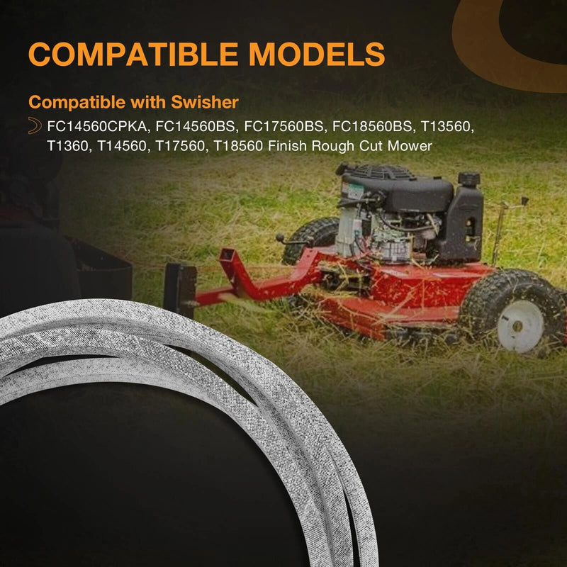 5058 Deck Drive V Belt for Swisher FC14560CPKA FC18560BS Finish Rough Cut Mower