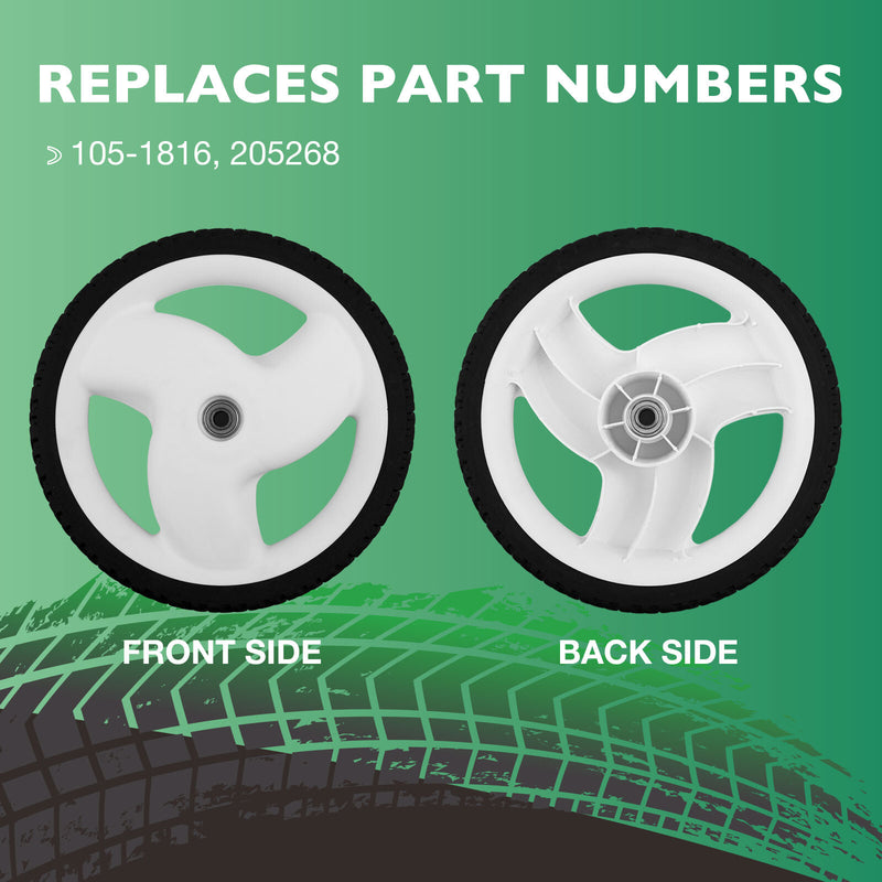 105-1816 12 Inch Rear Mower Wheels for Toro Recycler 20012 20016 20019 205-268