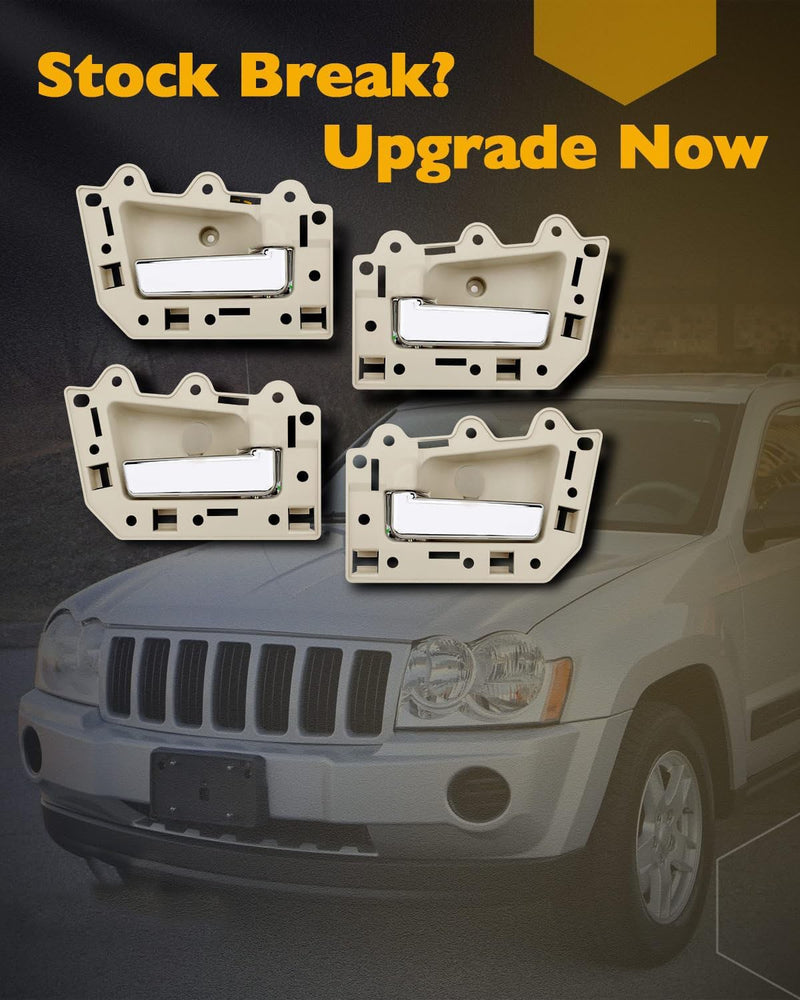 Inside Interior Door Handle Front Rear for Jeep Grand Cherokee 2005 2010 4 Piece