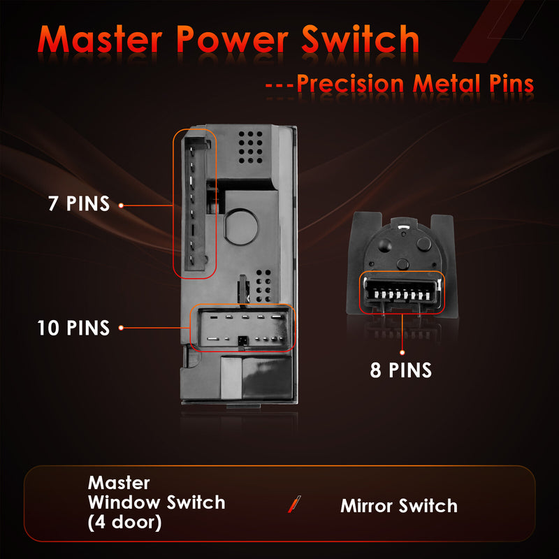 Master Power Window Mirror Control Switch For Chevy GMC C K 1500 2500 3500 Tahoe