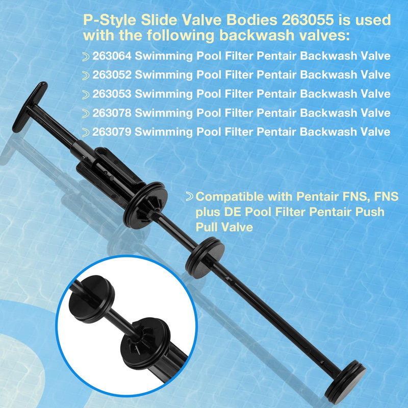 Piston Shaft Assembly for Pentair PVC Slide Pool & Spa Multiport Backwash Valve