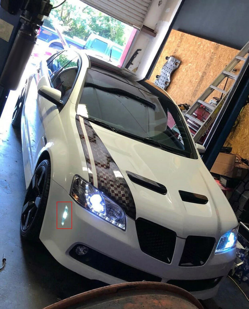 Clear Front Fender Side Markers Lights Housing for Pontiac G8 GT GXP 2008 2009