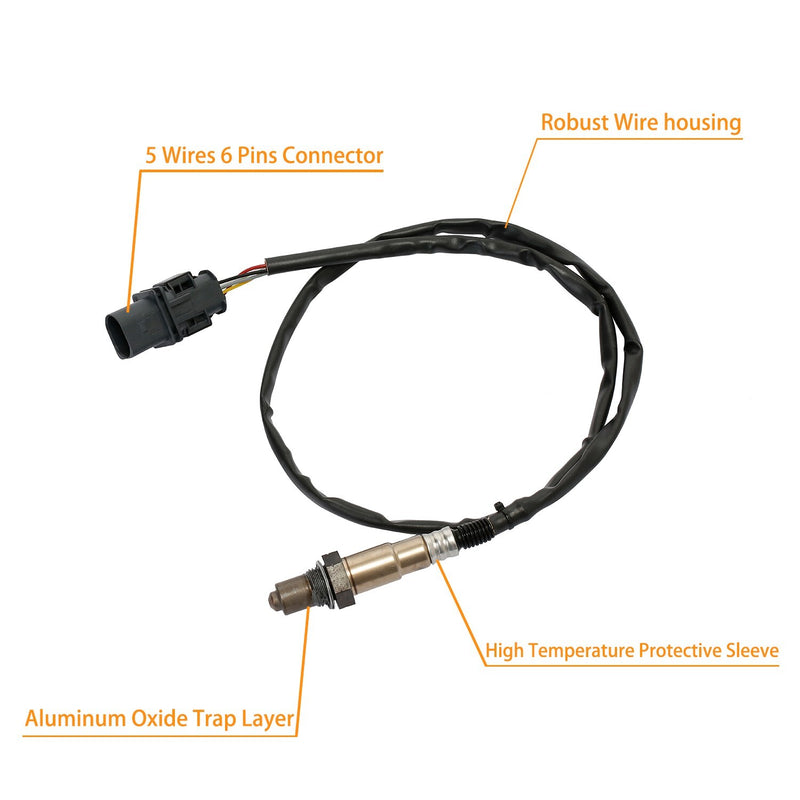 0258017025 LSU 4.9 Lambda WideBand O2 Oxygen Sensor for PLX AEM 30 4110