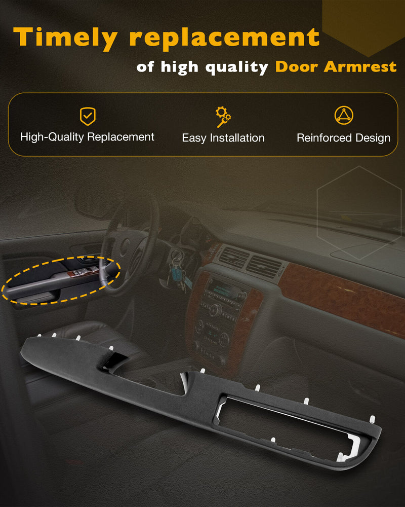 Driver Armrest Repair Set for Chevy GMC Sierra 1500 2500 3500 HD 2010 2014