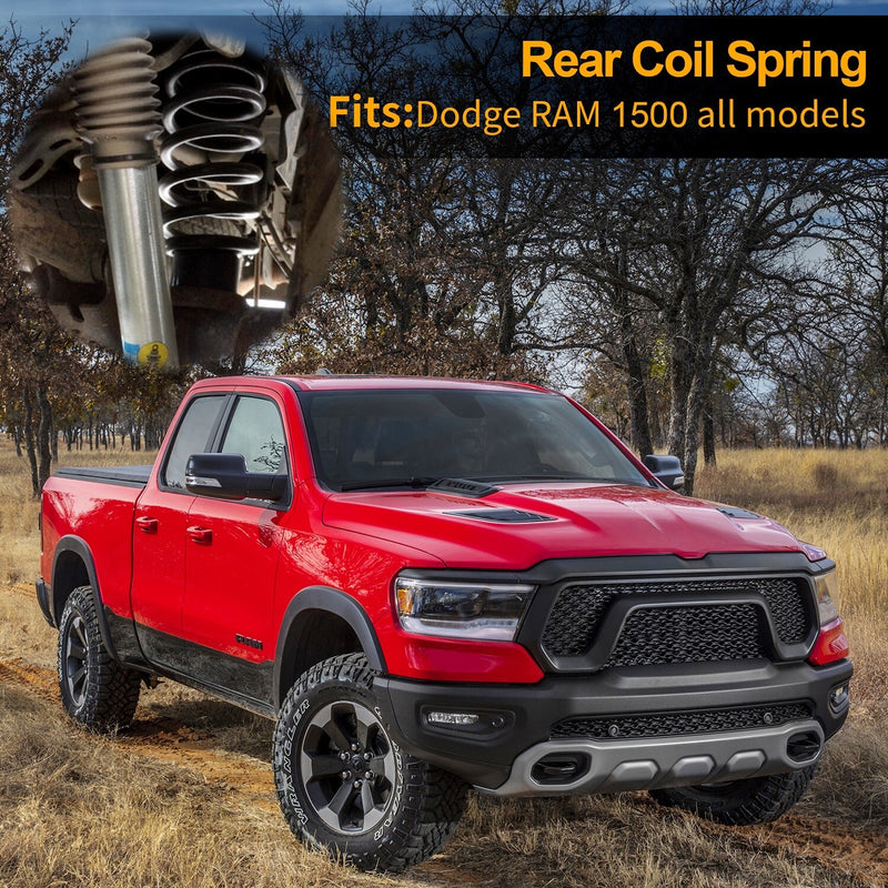 Rear Heavy Duty Coil Spring Kit for Ram 1500 2009 2018 2WD 4WD 2 Pack 2 Inch