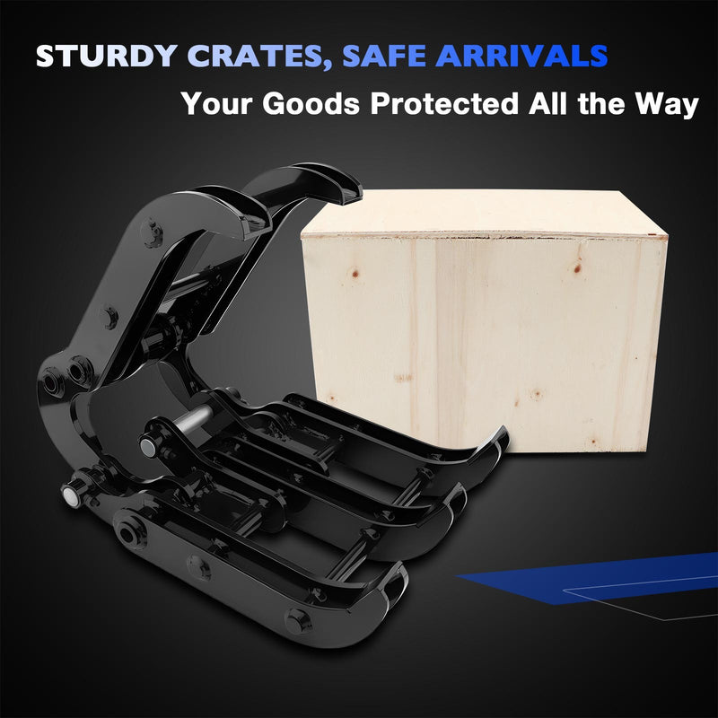 2 Pin Mini Excavator Grabber Attachment for 0.8 to 1.8 Ton Most Models