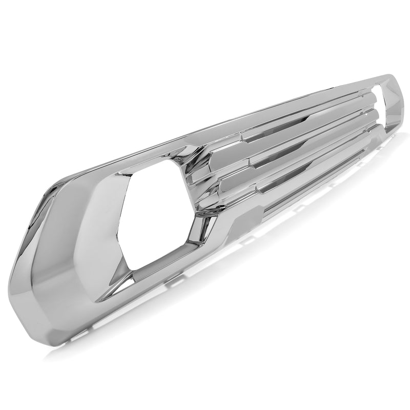 Front Lower Bumper Filler Grille Plate Chrome for 19 21 22 GMC Sierra 1500