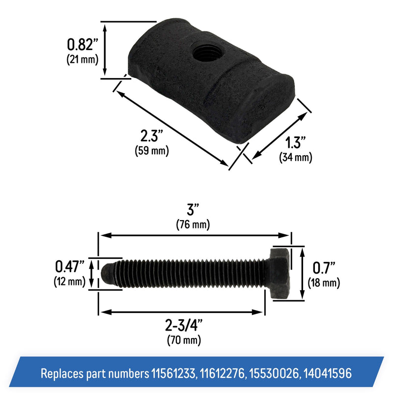 DURAFORCE 11561233 11612276 Torsion Bar Key Adjustment Block and Bolt for Silverado Escalade