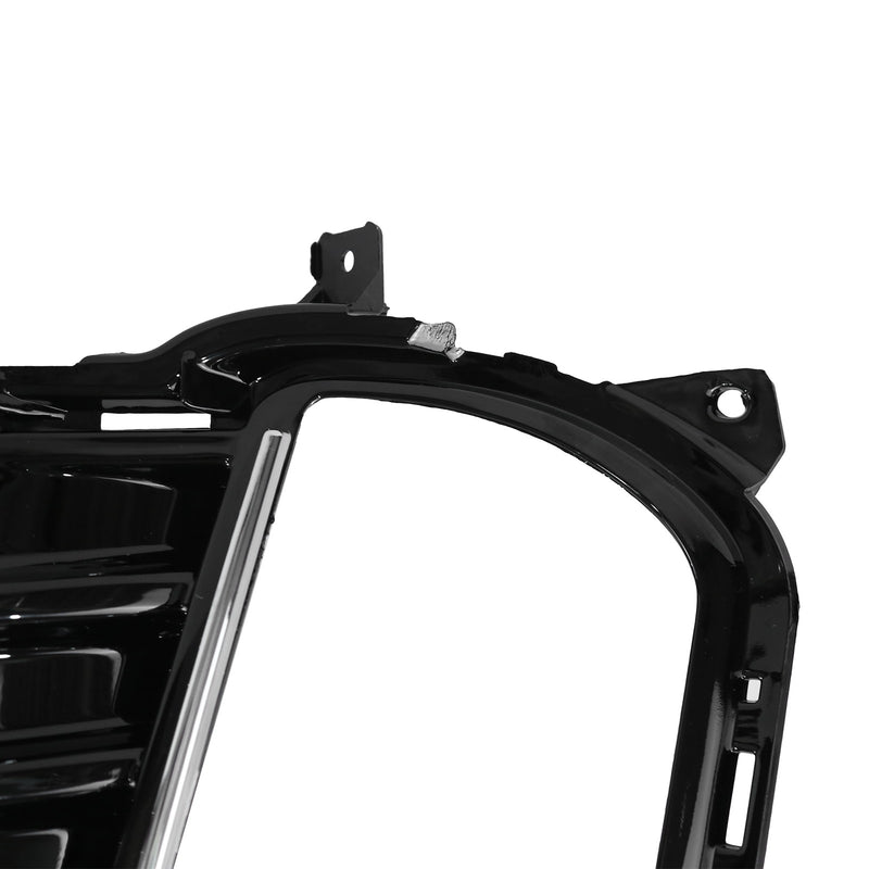 DURAFORCE 2Pcs Fog Light Cover For 2019-2024 Ford Edge Front Bumper Chrome Trim w/Bezel