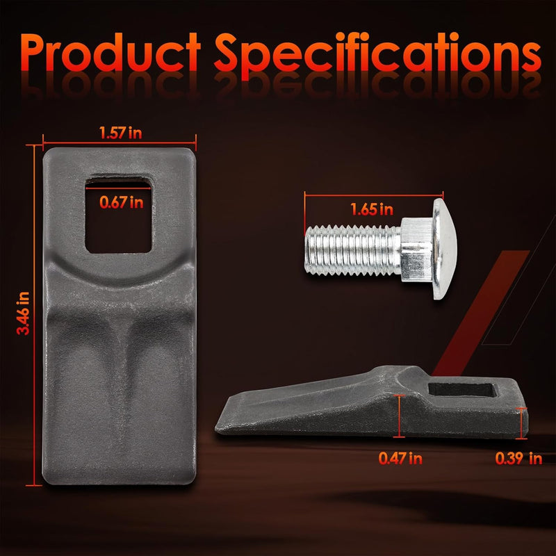 3 Point Auger Cutting Edge with Screws for Heavy Duty Post Hole Digger Augers