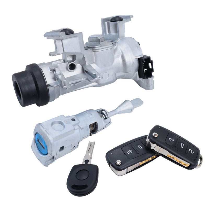 NEW Ignition Switch Door Lock Cylinder 2006 2018 With Remote Key for VW Jetta