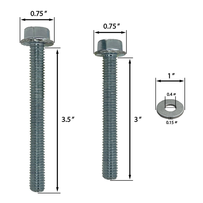 DURAFORCE 3/8-16 SAE Engine Stand Bolt Kit for Chevy SBC BBC Small Big Block V8 V6