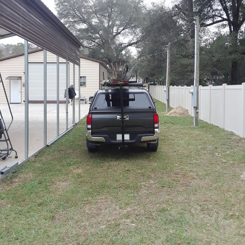DURAFORCE 750lbs 75" Pick Up Truck Bed Hitch Extender RACK Canoe Boat Kayak Lumber w/Flag