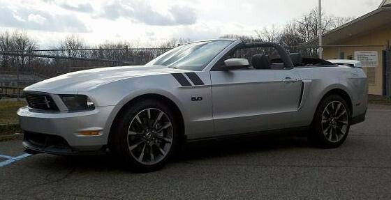 4 Inch Dual Fender Stripe Hash Mark Decal Graphic Kit for Ford Mustang