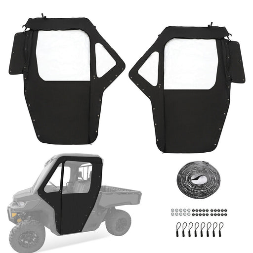 DURAFORCE Soft Doors Kit Left Plus Right For Can Am Defender HD 5 7 8 9 10 2016 Plus 2 Seater